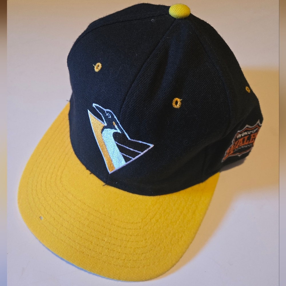 1992 Starter Pittsburgh Penguins Prince Of Wales Fitted Hat Robo Logo 100% Wool
